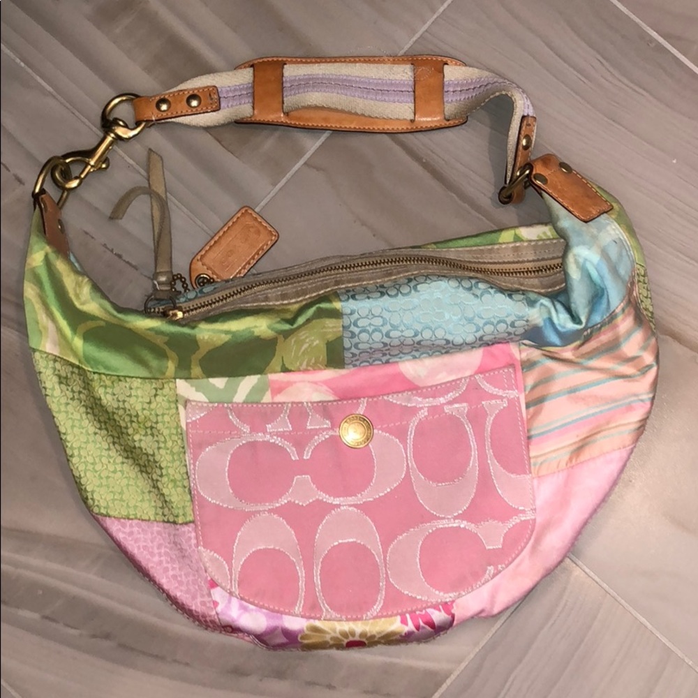 Vintage Multicolored Coach Purse